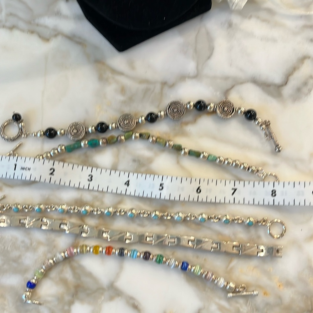 Miscellaneous silver bracelets